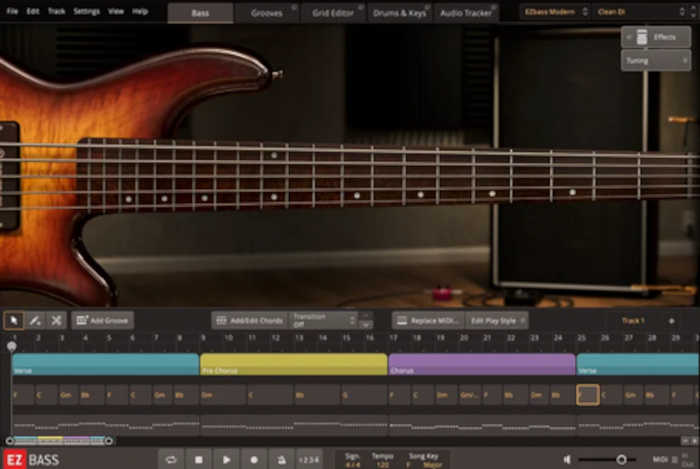 Toontrack EZbass Virtual Bass Guitar Software