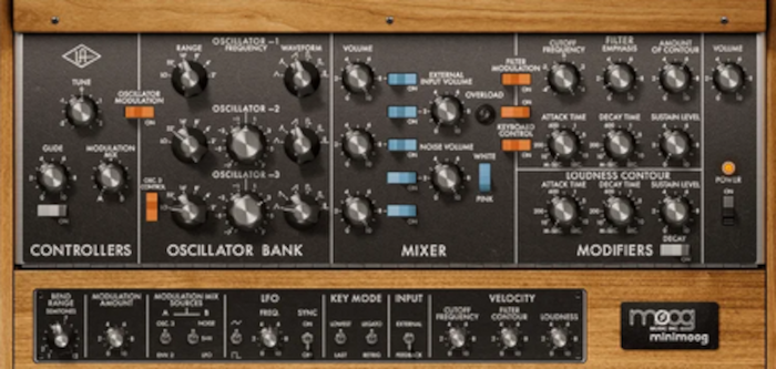 Universal Audio UAD Moog Minimoog Plug-in